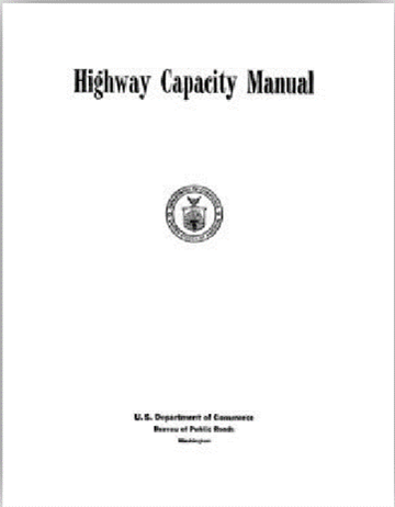 1950 HCM: Only 160 pages long, and focused on capacity related to the U.S. roadway network expansion after World War II.   1965: Introduction of the level of service (LOS) concept and bus transit chapter.