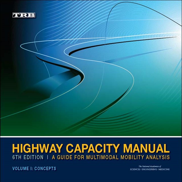 The Highway Capacity Manual, 6th Edition: A Guide for Multimodal Mobility Analysis.