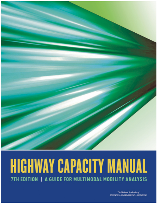 The current version, The Highway Capacity Manual, 7th Edition: A Guide for Multimodal Mobility Analysis.