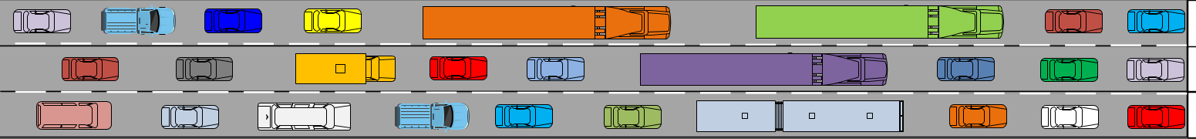 Example of Queuing at a Signalized Intersection with Tractor-Trailers (1)