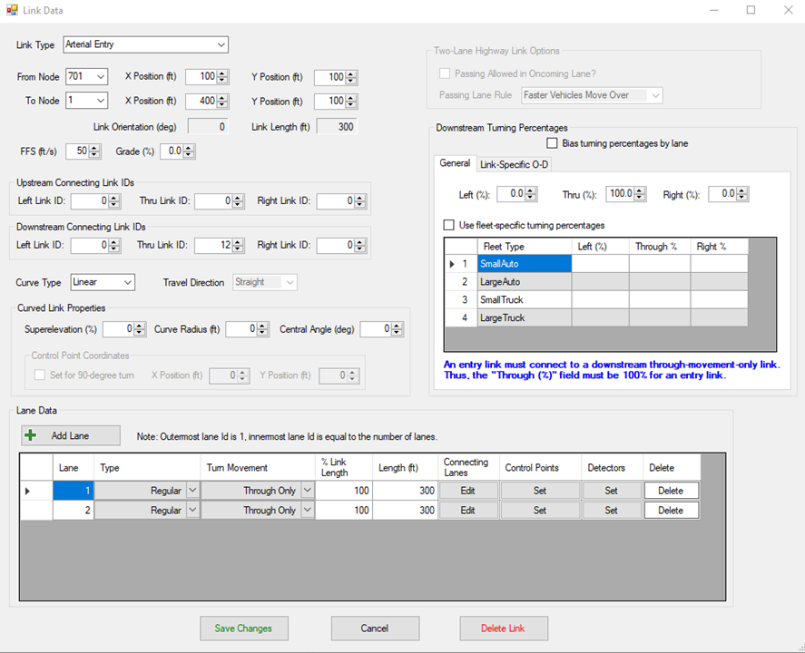 Link Data Dialog