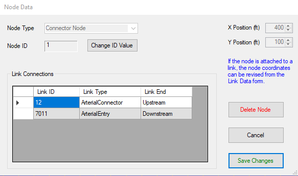 Node Data Dialog