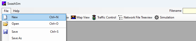 New Project Icon in the File Menu