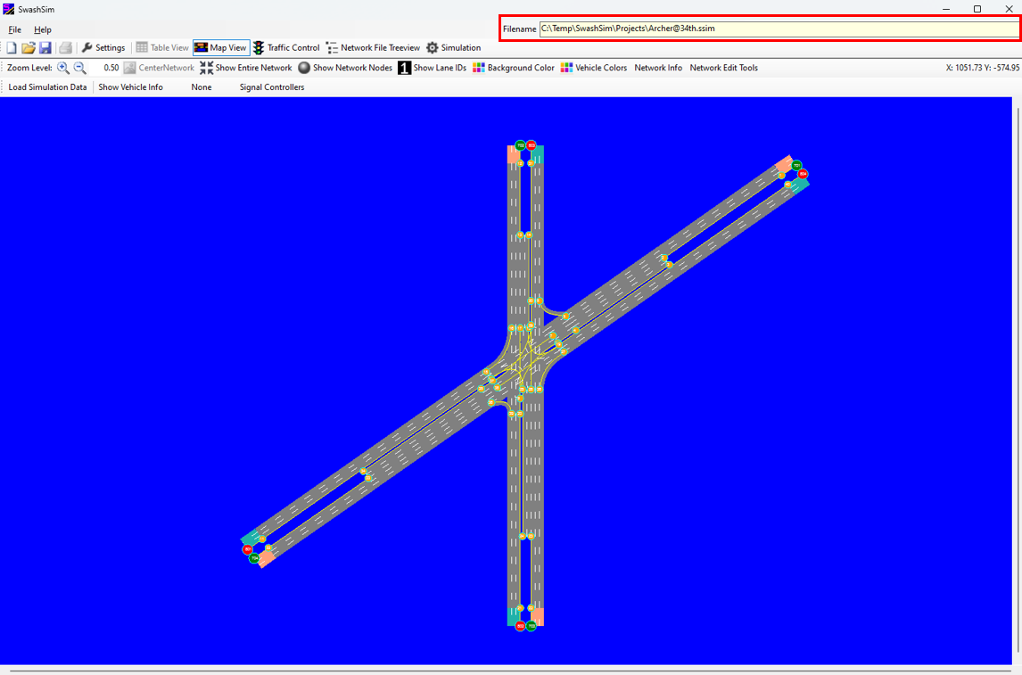 Filename Location for Saved Project