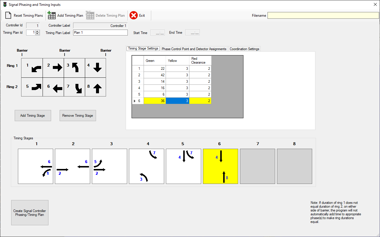 Pretimed Signal Controller Settings (2)